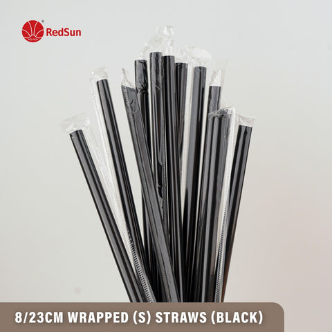 8/23CM SMALL STRAWS (BLACK)