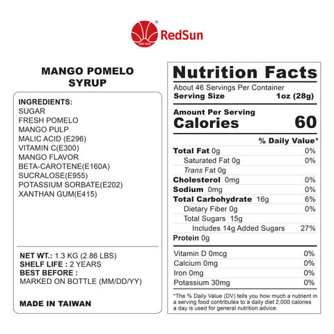 Mango Pomelo Syrup