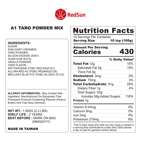 Grade A1 Taro Powder