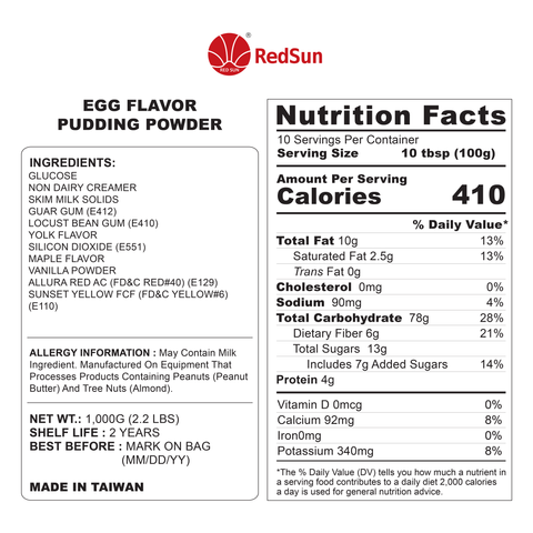 EGG PUDDING MIX POWDER