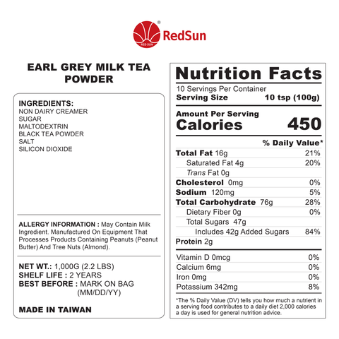 Earl Grey Milk Tea Powder