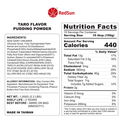 TARO PUDDING MIX POWDER