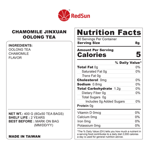 CHAMOMILE JINXUAN OOLONG TEA BAG
