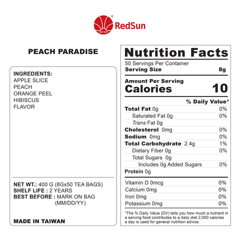 PEACH PARADISE TEA BAG