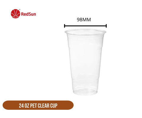 24OZ (98MM) PET  CLEAR CUP