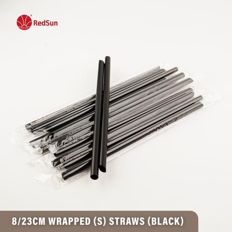 8/23CM SMALL STRAWS (BLACK)