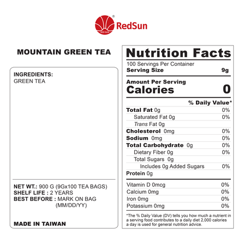 MOUNTAIN GREEN TEA BAG