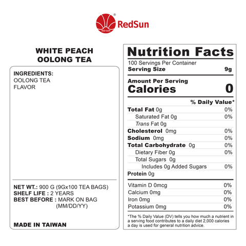 WHITE PEACH OOLONG TEA BAG